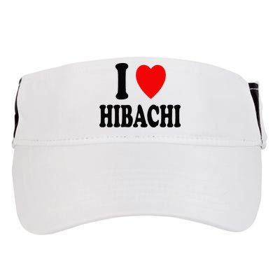 I Heart (Love) Hibachi Japanese Grilling Griddle Restaurant Adult Drive Performance Visor