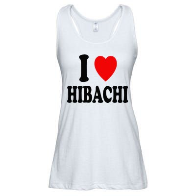 I Heart (Love) Hibachi Japanese Grilling Griddle Restaurant Ladies Essential Flowy Tank