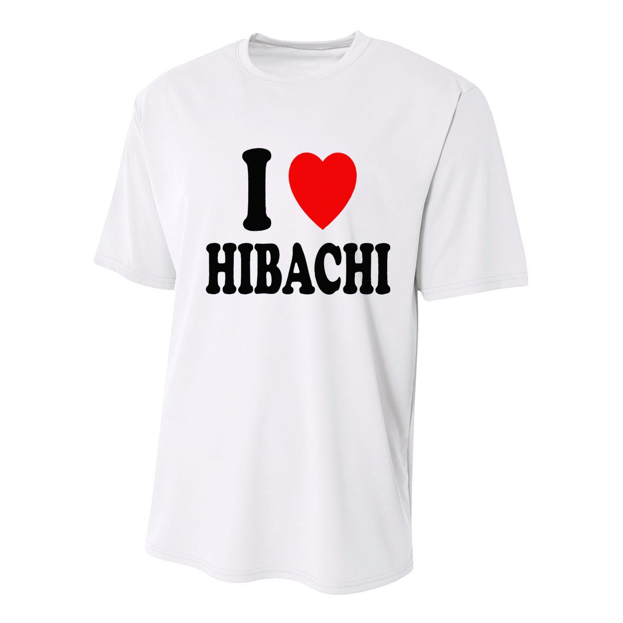 I Heart (Love) Hibachi Japanese Grilling Griddle Restaurant Youth Performance Sprint T-Shirt