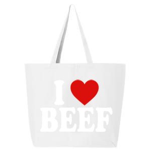 I Heart Love Beef Great Gift 25L Jumbo Tote