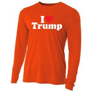 I Heart Love Donald Trump 45 Cooling Performance Long Sleeve Crew