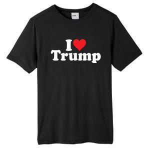 I Heart Love Donald Trump 45 Tall Fusion ChromaSoft Performance T-Shirt