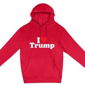 I Heart Love Donald Trump 45 Premium Pullover Hoodie