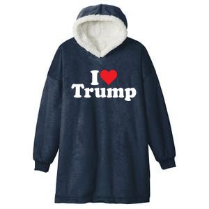 I Heart Love Donald Trump 45 Hooded Wearable Blanket