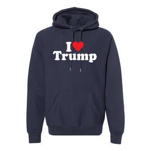 I Heart Love Donald Trump 45 Premium Hoodie