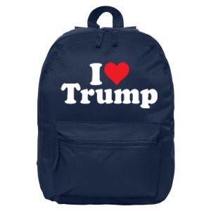 I Heart Love Donald Trump 45 16 in Basic Backpack