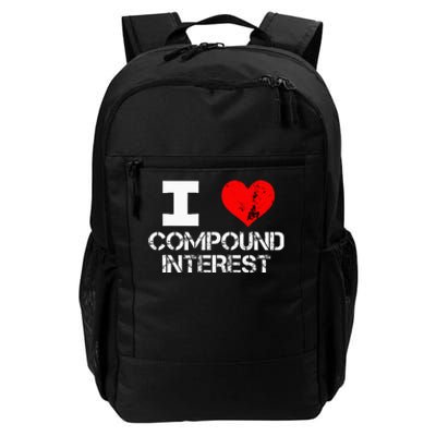 I Heart Love Compound Interest Financial Literacy Campaign Daily Commute Backpack