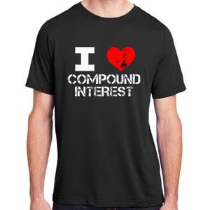 I Heart Love Compound Interest Financial Literacy Campaign Adult ChromaSoft Performance T-Shirt