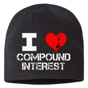 I Heart Love Compound Interest Financial Literacy Campaign Sustainable Beanie