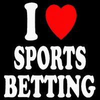 I Heart (Love) Sports Betting Wagering Predicting Gambling Doggie Tank