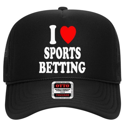 I Heart (Love) Sports Betting Wagering Predicting Gambling Trucker Hat
