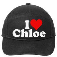 I HEART LOVE CHLOE 7-Panel Snapback Hat