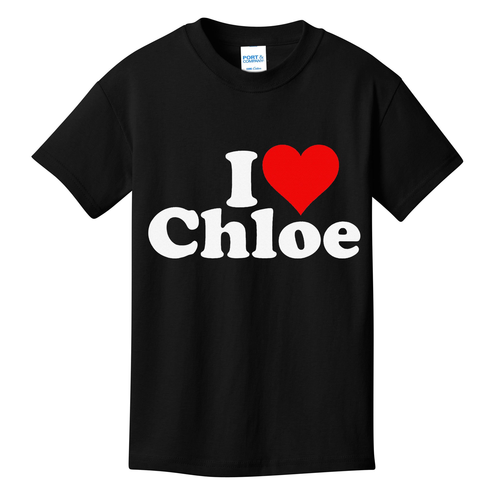 I HEART LOVE CHLOE Kids T-Shirt