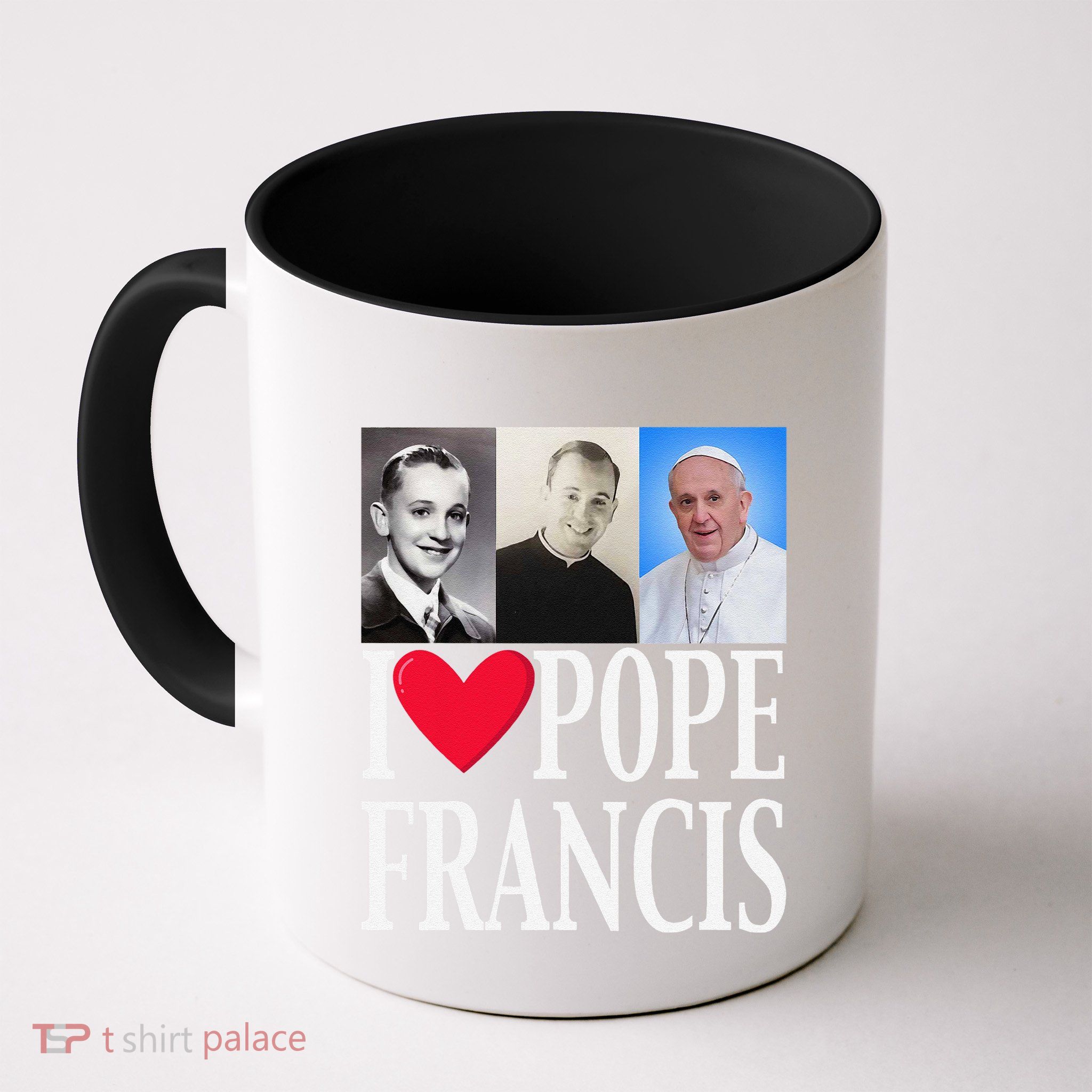 I Heart Love Pope Francis Is Dope Prays Catholic Prayers .Png Mug