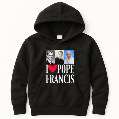 I Heart Love Pope Francis Is Dope Prays Catholic Prayers .Png Kids Hoodie