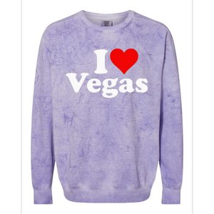 I Heart Love Las Vegas Nevada Colorblast Crewneck Sweatshirt