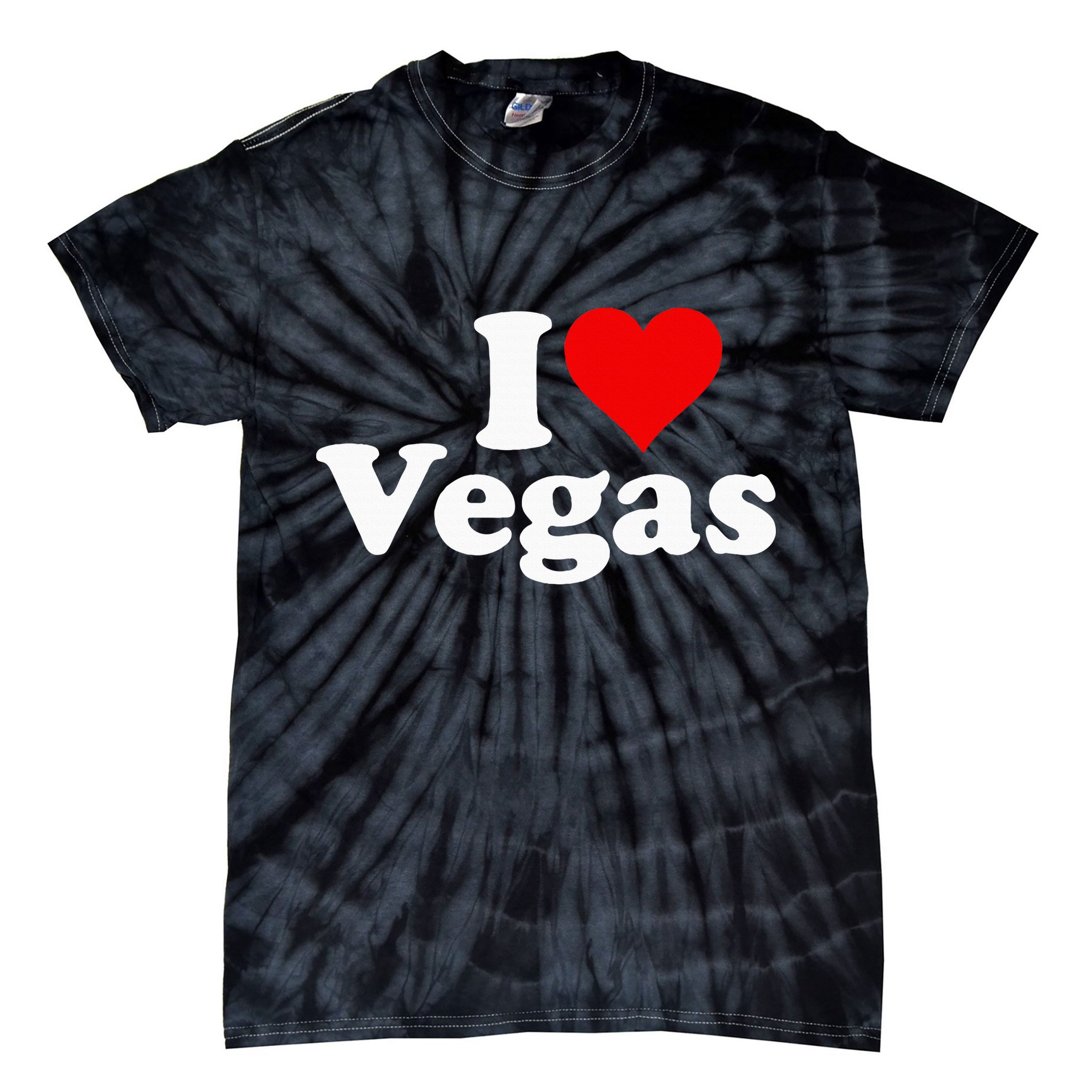 I Heart Love Las Vegas Nevada Tie-Dye T-Shirt
