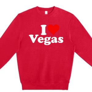 I Heart Love Las Vegas Nevada Premium Crewneck Sweatshirt