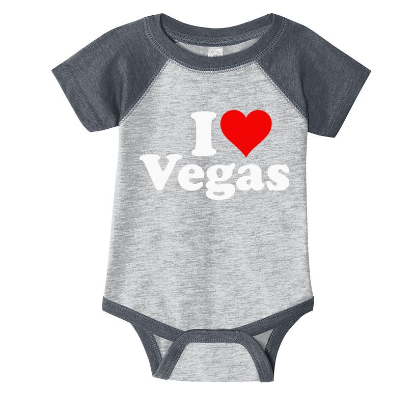 I Heart Love Las Vegas Nevada Infant Baby Jersey Bodysuit