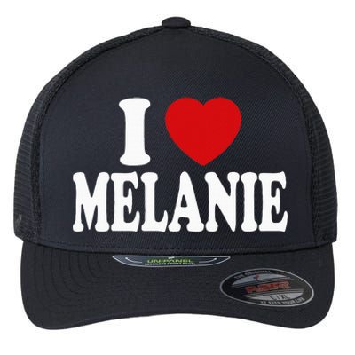 I Heart Love Melanie Flexfit Unipanel Trucker Cap