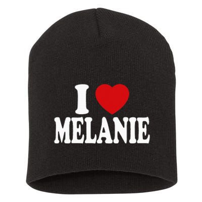 I Heart Love Melanie Short Acrylic Beanie