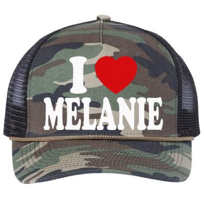 I Heart Love Melanie Retro Rope Trucker Hat Cap