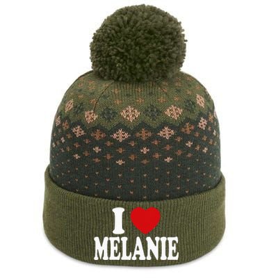 I Heart Love Melanie The Baniff Cuffed Pom Beanie