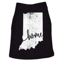 Indiana Home Love Vintage State Map Outline Doggie Tank