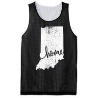 Indiana Home Love Vintage State Map Outline Mesh Reversible Basketball Jersey Tank