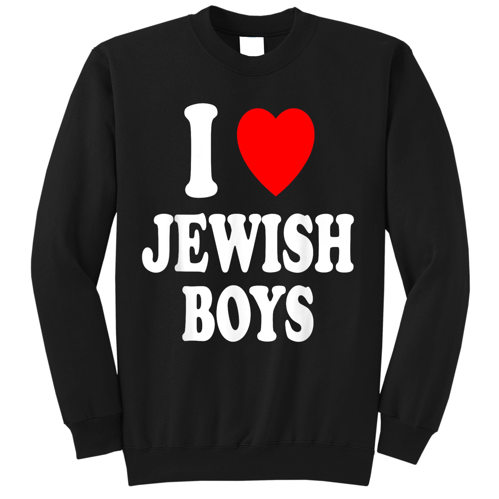 I Heart (Love) Jewish Boy_S Hebrew Israel Attraction Sweatshirt