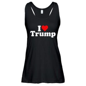 I HEART LOVE DONALD TRUMP 45 Ladies Essential Flowy Tank