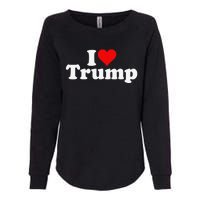 I HEART LOVE DONALD TRUMP 45 Womens California Wash Sweatshirt