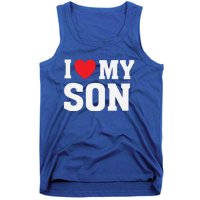 I Heart Love My Son Gift Proud Parent Mom Mother Dad Cute Gift Tank Top