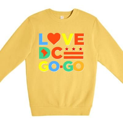 I Heart Love DC Washington D.C I Love Go Go Graphics Premium Crewneck Sweatshirt