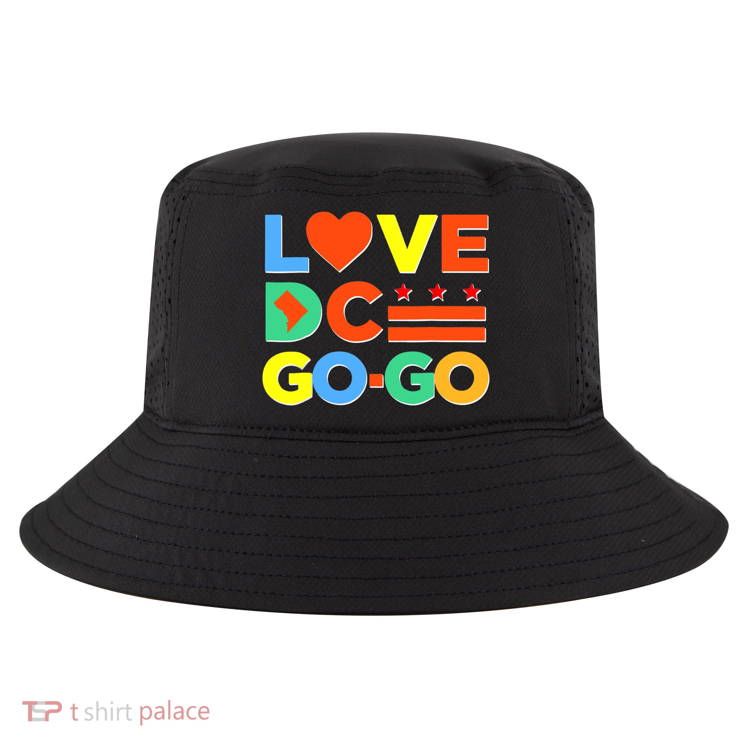 I Heart Love DC Washington D.C I Love Go Go Graphics Cool Comfort Performance Bucket Hat