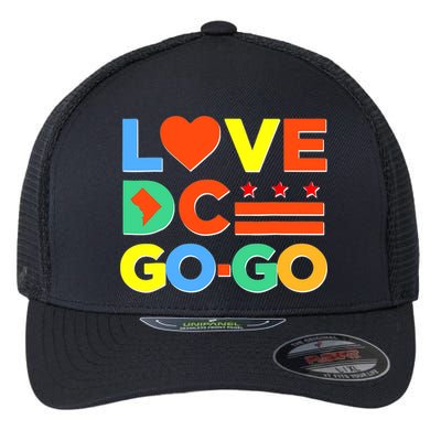 I Heart Love DC Washington D.C I Love Go Go Graphics Flexfit Unipanel Trucker Cap