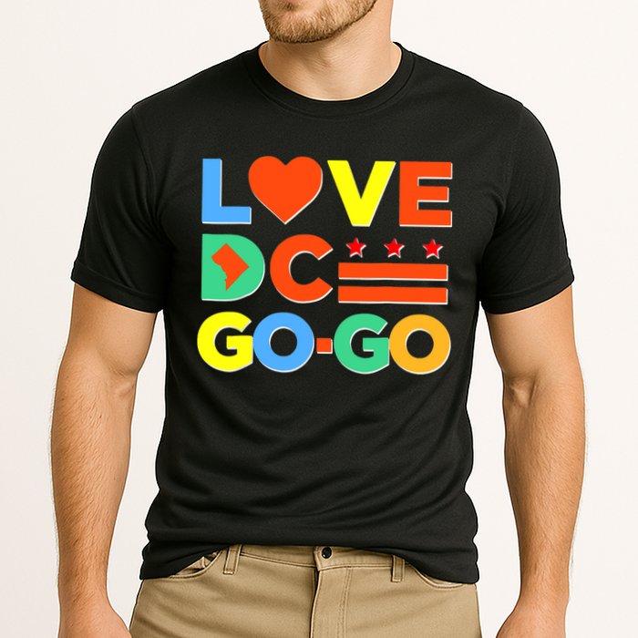 I Heart Love DC Washington D.C I Love Go Go Graphics Performance Shirt