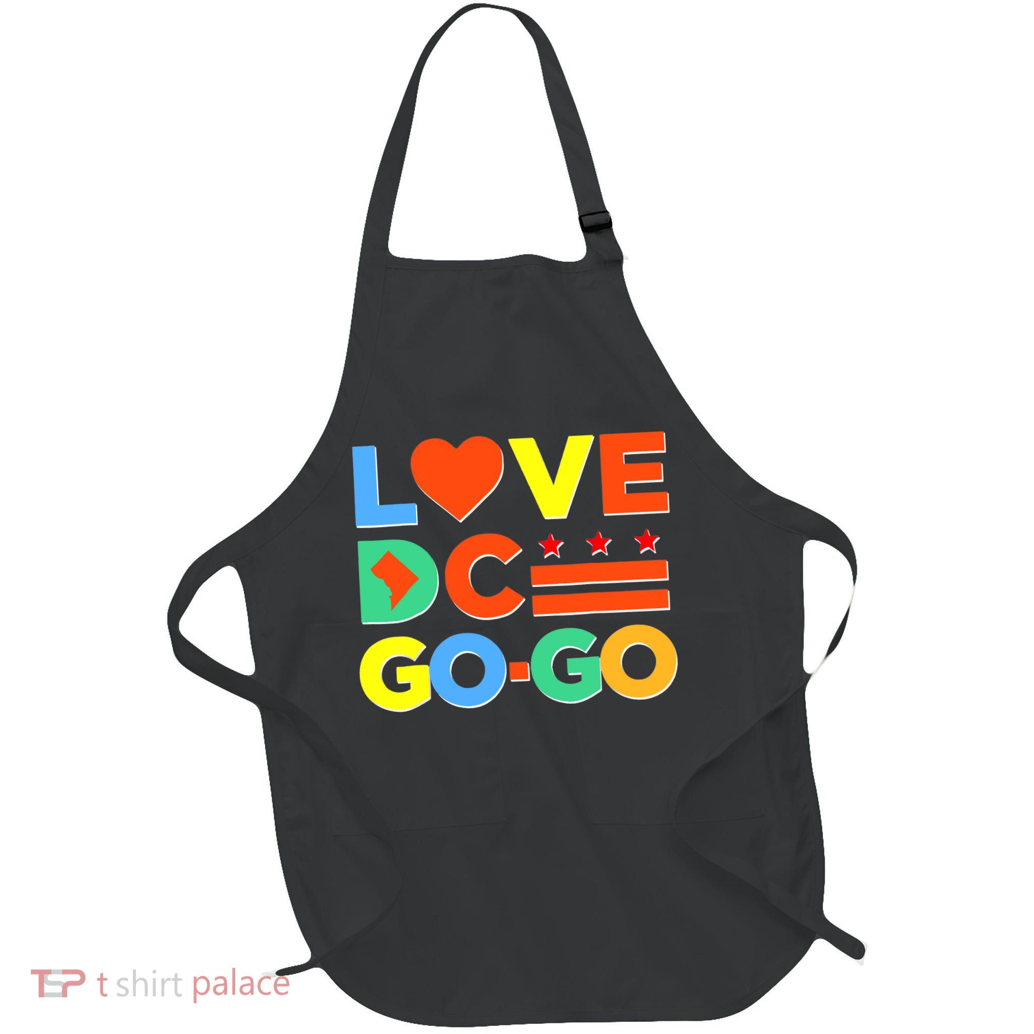 I Heart Love DC Washington D.C I Love Go Go Graphics Apron