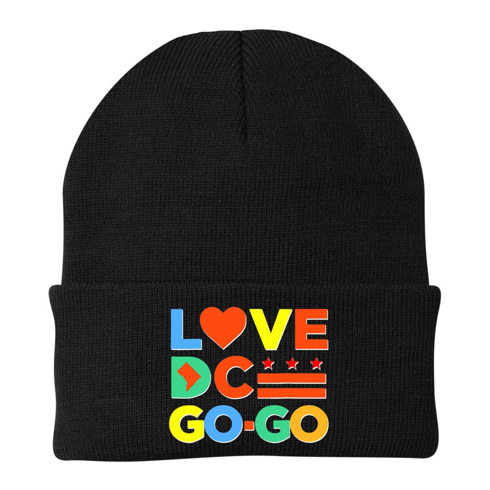 I Heart Love DC Washington D.C I Love Go Go Graphics Beanie