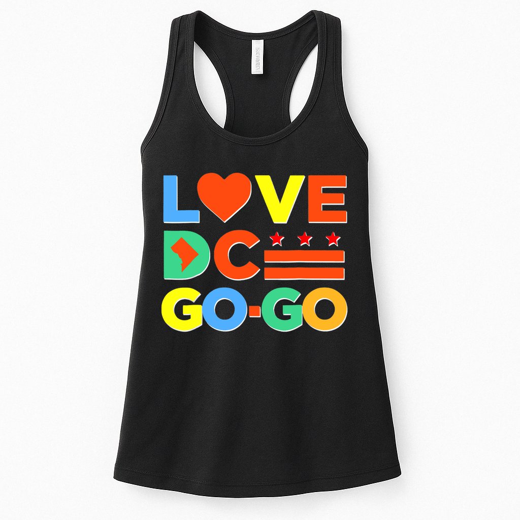 I Heart Love DC Washington D.C I Love Go Go Graphics Womens Tank Top