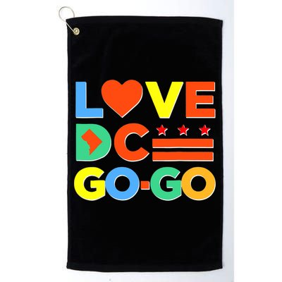 I Heart Love DC Washington D.C I Love Go Go Graphics Golf Towel
