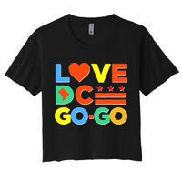 I Heart Love DC Washington D.C I Love Go Go Graphics Crop Top