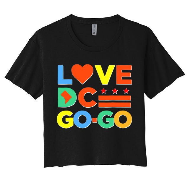 I Heart Love DC Washington D.C I Love Go Go Graphics Crop Top