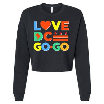 I Heart Love DC Washington D.C I Love Go Go Graphics Cropped Pullover Crew