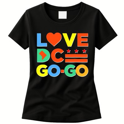 I Heart Love DC Washington D.C I Love Go Go Graphics Womens T-Shirt
