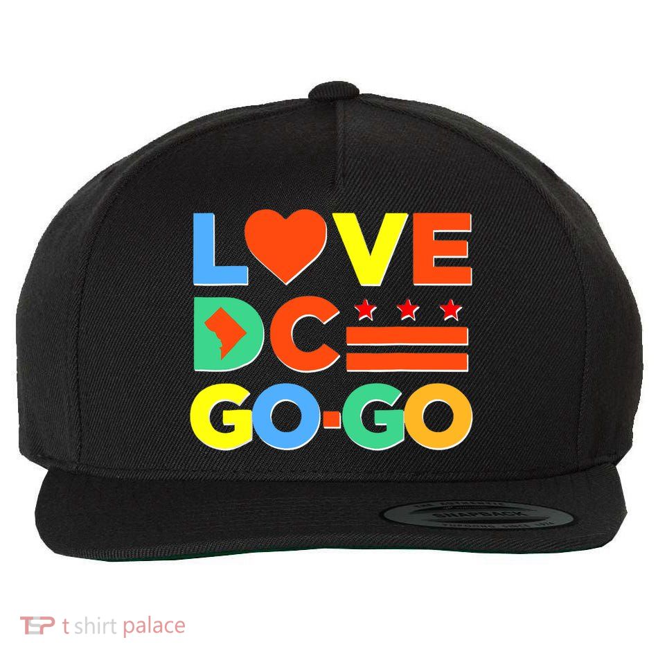 I Heart Love DC Washington D.C I Love Go Go Graphics Wool Snapback Cap