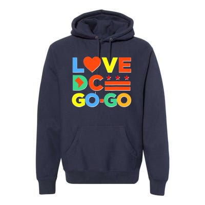 I Heart Love DC Washington D.C I Love Go Go Graphics Premium Hoodie