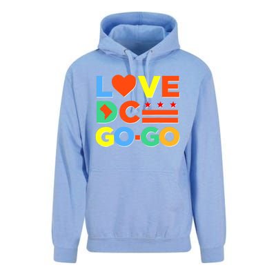 I Heart Love DC Washington D.C I Love Go Go Graphics Unisex Surf Hoodie