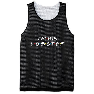 I'm His Lobster Romantic Valentine's Day Gift Mesh Reversible Basketball Jersey Tank