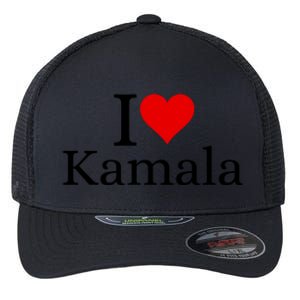 I Heart Love Kamala Harris Flexfit Unipanel Trucker Cap